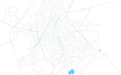 Obraz premium Targovishte, Bulgaria bright vector map