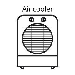 Fan vector icon.Line vector icon isolated on white background fan.