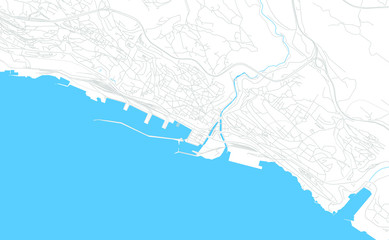 Rijeka , Croatia bright vector map