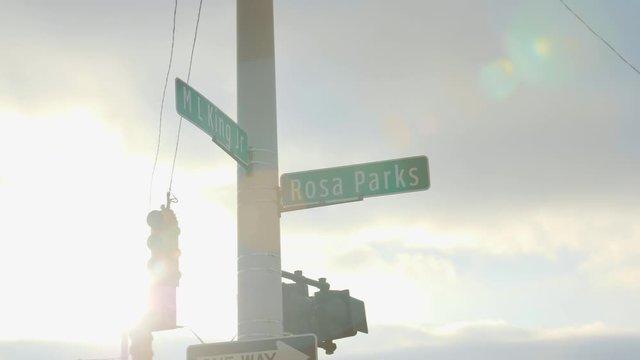 Street Intersection of Dr. Martin Luther King Jr. and Rosa Parks