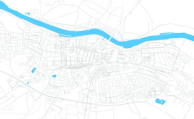 Fototapeta premium Osijek , Croatia bright vector map