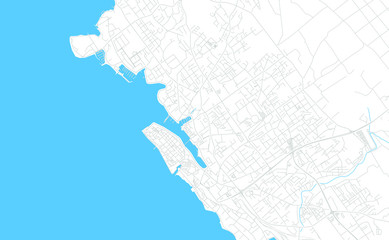 Zadar , Croatia bright vector map