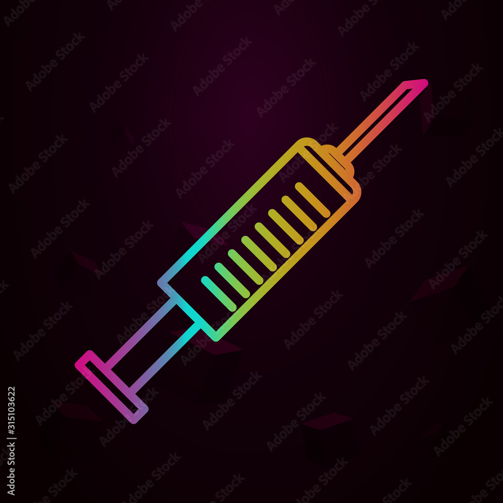 Aufkleber injection nolan style icon. simple thin line, outline vector of plastic syrgery icons for ui and ux,