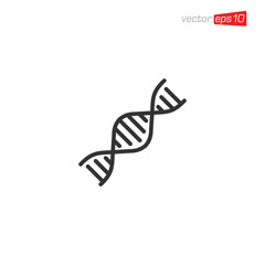 DNA Icon Design Vector Illustration