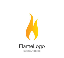 flame fire logo vector design concept