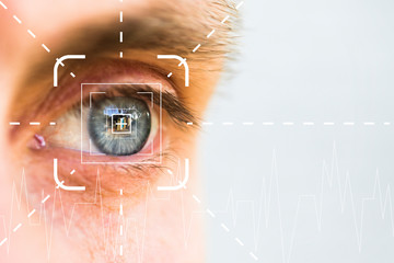 Eye monitoring and treatment in virtual verification in healthcare.