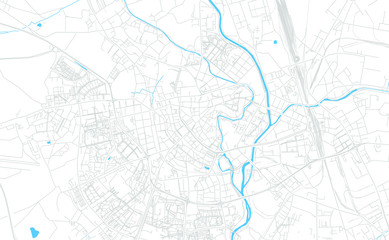 Fototapeta na wymiar Olomouc, Czechia bright vector map