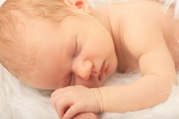 cute sleeping newborn