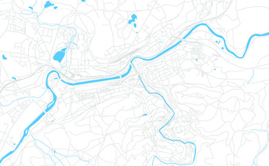 Karlovy Vary, Czechia bright vector map