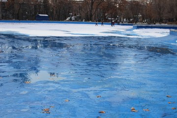 ice on river