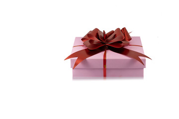 Gift box isolated on white background.
