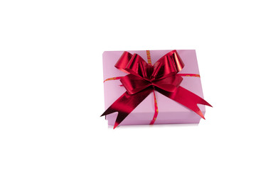 Gift box isolated on white background.