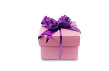 Gift box isolated on white background.