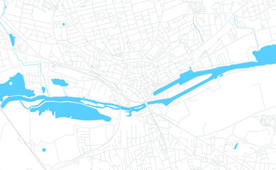 Randers, Denmark bright vector map