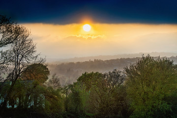 Beautiful sunset in County Cork