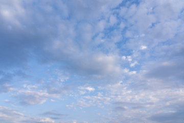 Sky clouds. Beautiful white clouds on blue sky.