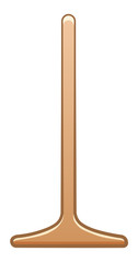 Cartoon isolated mop for cleaning on white background