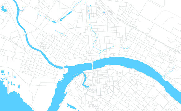 Parnu, Estonia bright vector map