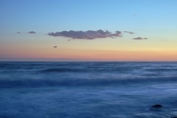 Sunset landscape. ?loud over the Mediterranean Sea. Cyprus.