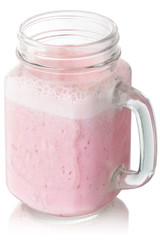 Strawberry smoothie juice jar, paths