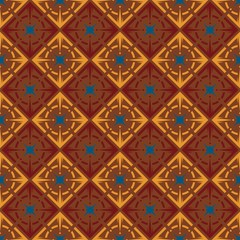 seamless pattern with ethnic borders