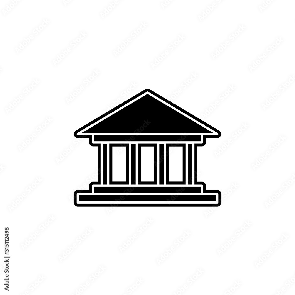 Poster education building line icon. simple glyph, flat vector of web icons for ui and ux, website or mobil