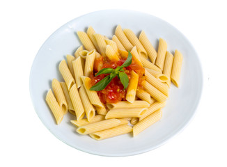 pasta isolated on white