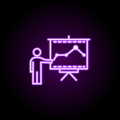 Contact, discussion neon icon. Elements of professional seo set. Simple icon for websites, web design, mobile app, info graphics