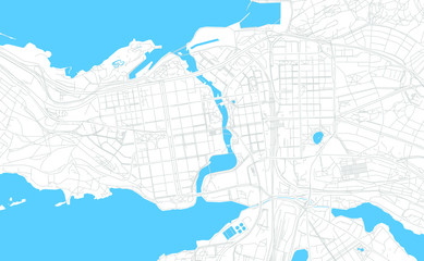 Tampere, Finland bright vector map