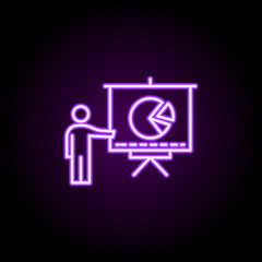 Security, safety neon icon. Elements of professional seo set. Simple icon for websites, web design, mobile app, info graphics