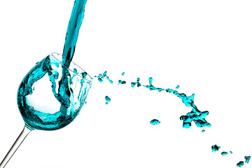 splash of paint isolated on white