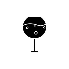 glass of cognac icon. Element of drinks icon for mobile concept and web apps. Thin line glass of cognac icon can be used for web and mobile. Premium icon on white background