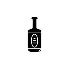 bottle of tequila icon. Element of drinks icon for mobile concept and web apps. Thin line bottle of tequila icon can be used for web and mobile. Premium icon on white background