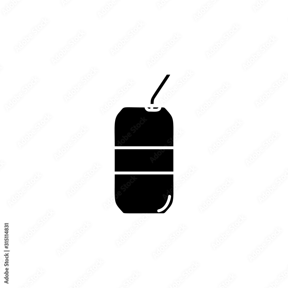 Poster can of coke icon. element of drinks icon for mobile concept and web apps. thin line can of coke icon