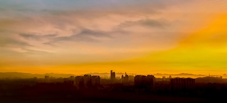 Illustration of Petaling Jaya, Kuala Lumpur, Malaysia