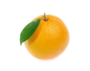Orange fruit isolated on white background