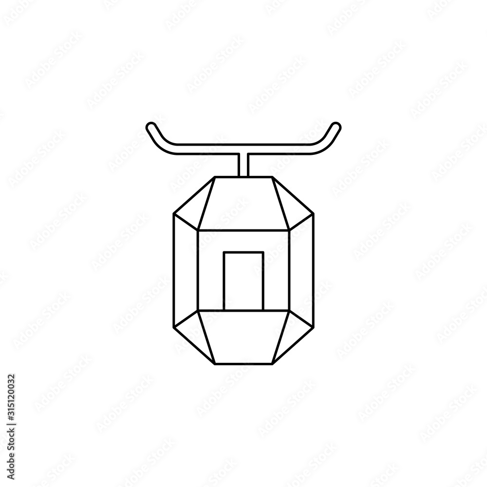 Poster gem color icon. simple thin line, outline vector of boho icons for ui and ux, website or mobile appl