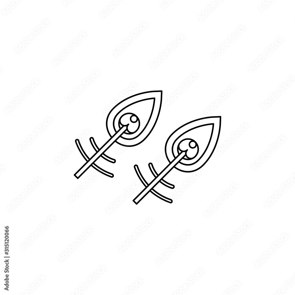 Poster dreamcatcher color icon. simple thin line, outline vector of boho icons for ui and ux, website or mo