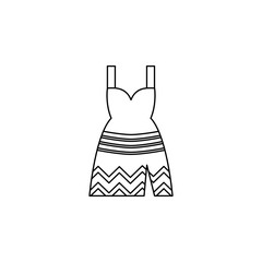 Dress color icon. Simple thin line, outline vector of boho icons for ui and ux, website or mobile application