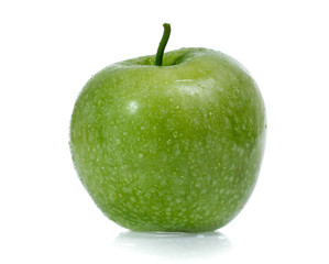 Green apple, isolated on white background