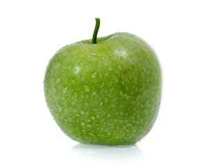 Green apple, isolated on white background