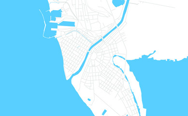 Poti, Georgia bright vector map