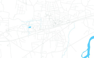 Samtredia, Georgia bright vector map