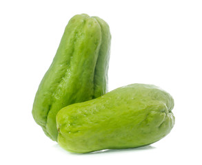 chayote isolated on white