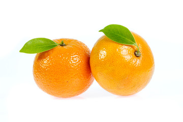 orange fruit isolated on white