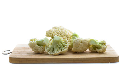 Cauliflower isolated on white background