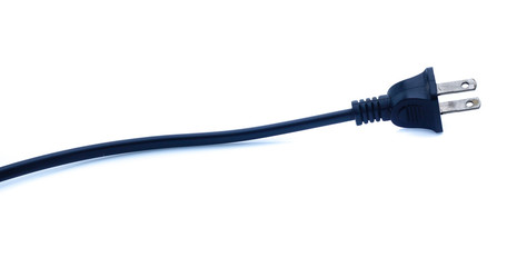 Electric plug isolated on the white background