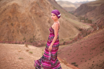 beautiful girl in an oriental look