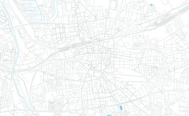 Dortmund, Germany bright vector map
