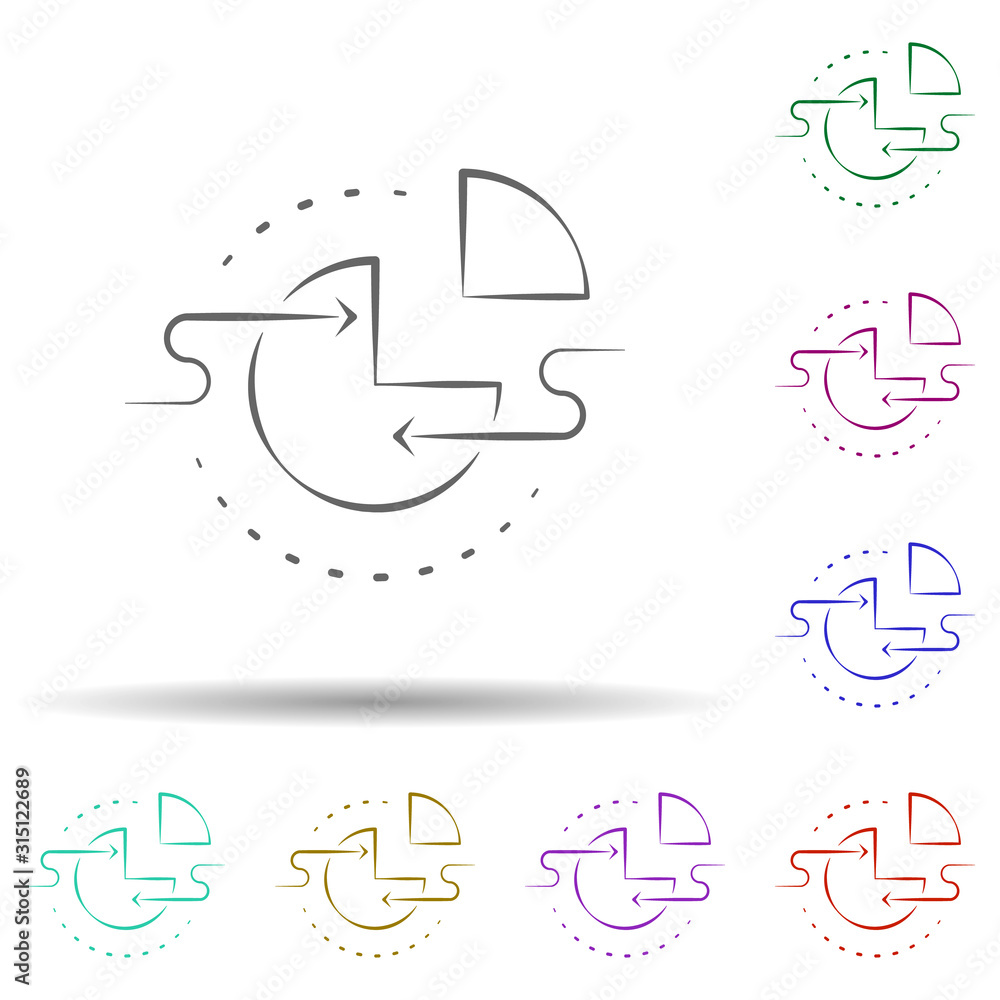 Poster Data center icon. Element of multi color cloud technology icon for mobile concept and web apps. Detailed Data center icon can be used for web and mobile on white background
